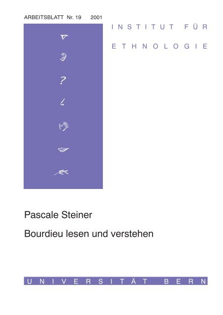 Arbeitsblatt 19 (pdf, 623KB) - Universität Bern