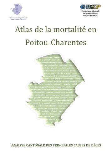 Atlas de la mortalitÃ© en PoitouâCharentes - ARS Poitou-Charentes
