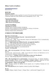 CV dÃ©taillÃ© de Biliana FOUILHOUX - Le CEAC - Centre d'Etude des ...