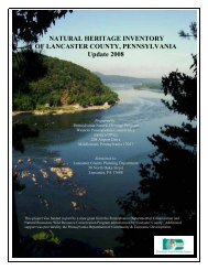 2008 Natural Heritage Inventory of Lancaster County, PA