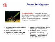 Swarm Intelligence - Complex Adaptive Systems Group