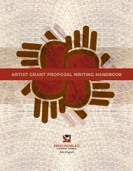 ARTIST GRANT PROPOSAL WRITING HANDBOOK - First Peoples