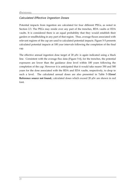 Limer LMC, Assessment Calculations for C-14 Labelled Gas and ...