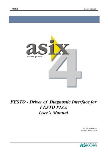 FESTO - Driver of Diagnostic Interface for FESTO PLCs ... - Askom