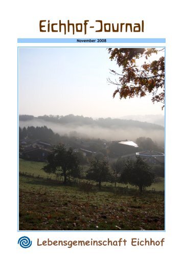 Ausgabe 31, November 2008, PDF, 3,54 MB - Lebensgemeinschaft ...