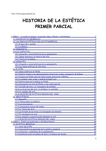 Historia de la EstÃ©tica_Primer Parcial - Internauta Sin Pauta