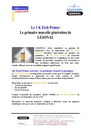 Le 1 K Etch Primer Le primaire nouvelle gÃ©nÃ©ration de ... - Commlc