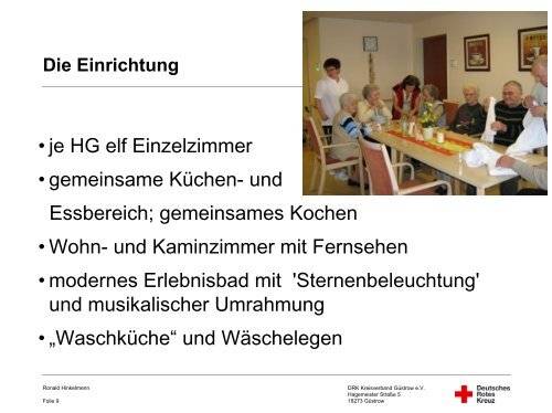 Vom Pflegeheim zur Hausgemeinschaft - Die 4. Generation des ...