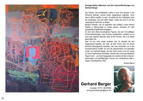 Gerhard Berger - Haus 49 Domagk Ateliers