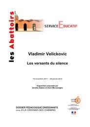 Vladimir Velickovic, les versants du silence - accueil