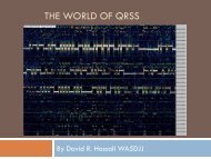 The world of QRSS