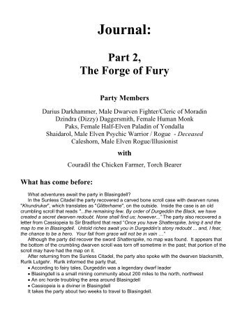 Journal-Part 2-Forge Of Fury - DnD home