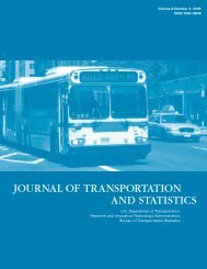 journal of transportation and statistics - Research and Innovative ...