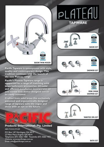 Plateau Tapware.pdf - Savewater.com.au