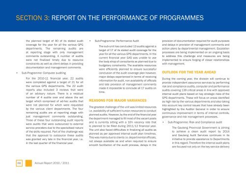 GDF Annual Report - Gauteng Provincial Treasury