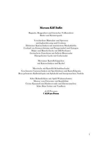 Buffet als pdf - Morsum-Kliff