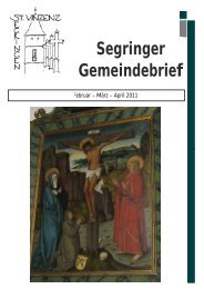 Segringer Gemeindebrief - Segringen