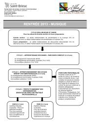 RentrÃ©e 2013/musique - Saint-Brieuc