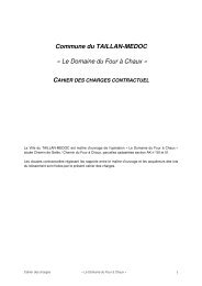 Commune du TAILLAN-MEDOC « Le Domaine du Four à Chaux »