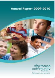 Annual Report 2009/2010 - Northside Community Forum Inc.