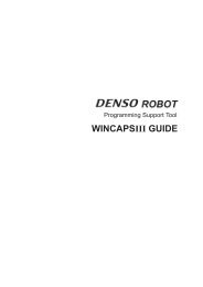 WINCAPS III Guide - DENSO Robotics