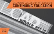 CONTINUING EDUCATION - Delaware College of Art and Design