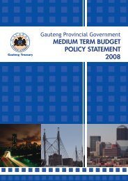 gpg mtbps 2008 - Gauteng Provincial Treasury