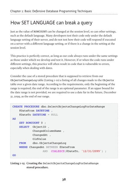 Defensive Database Programming - Red Gate Software