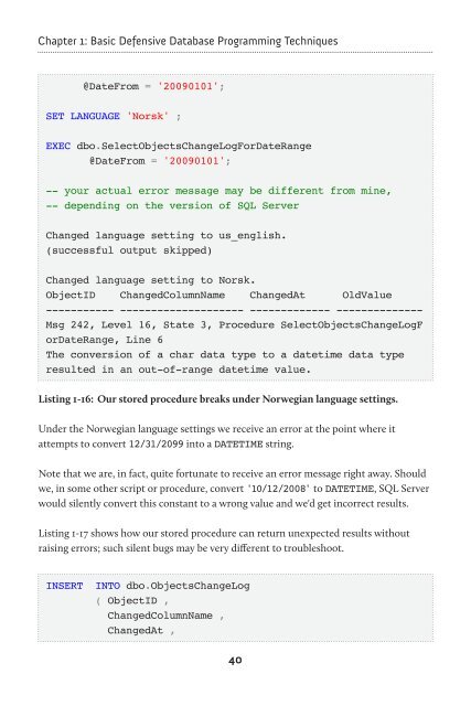 Defensive Database Programming - Red Gate Software