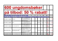 600 ungdomsbøker på tilbod: 50 % rabatt! - Nynorsk antikvariat