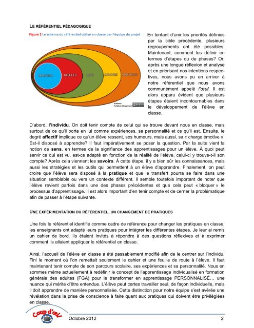 La pratique rÃ©flexive en FGA pour revoir sa faÃ§on d'enseigner