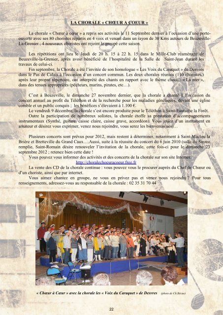 Le dernier bulletin communal, de janvier 2012 - Bienvenue à ...