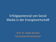 Erfolgspotenzial von Social Media in der Energiewirtschaft