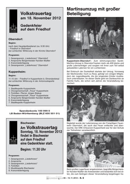 Adventsfeier für unsere Bürger ab 60 Jahren - Stadt Kuppenheim ...