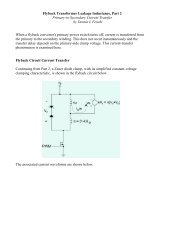 Flyback Transformer Leakage Inductance, Part 1