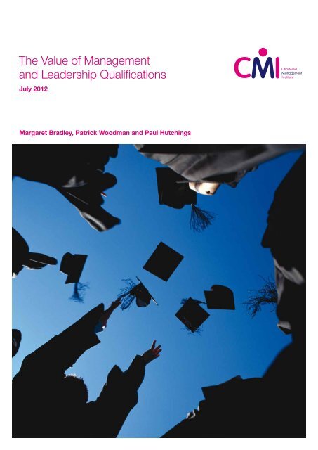 The Value of Management and Leadership Qualifications