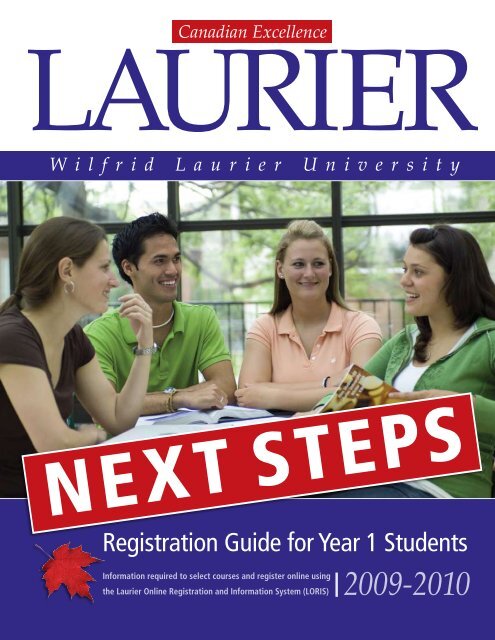 Registration Guide for Year 1 Students - Wilfrid Laurier University