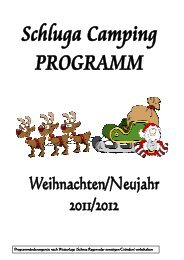 Weihnachtsprogramm 2011 - Schluga