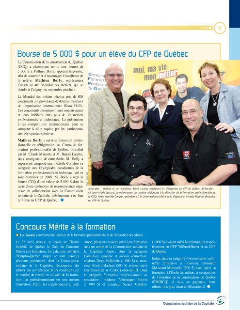 Informateur V11 N7:Layout 1 - Commission scolaire de la Capitale