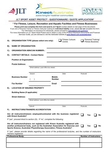 Example of an insurance application_quote form.pdf - Library ...