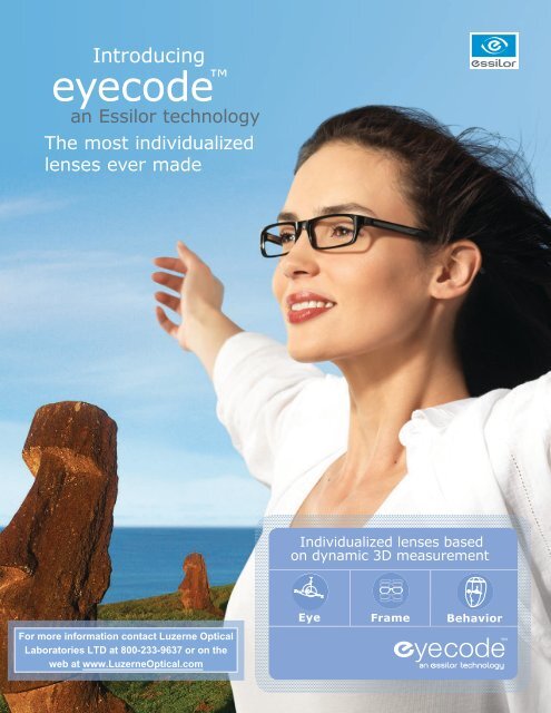eyecodeâ¢ - Luzerne Optical Laboratories