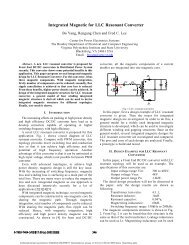 Integrated magnetic for LLC resonant converter - Applied Power ...