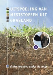 uitspoeling van meststoffen uit grasland - Helpdesk Water