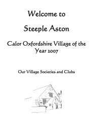 here. - Steeple Aston