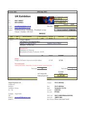 Norway Order - BACS INVOICE - Ballot Boxes - UK Exhibition