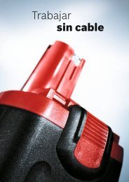 Trabajar sin cable - Herramientas elÃ©ctricas