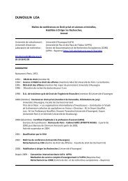 DUMOULIN LISA - Université de Pau et des Pays de l'Adour