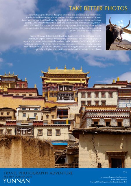 Checkout the new Yunnan Brochure - Ewen Bell