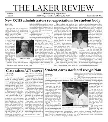 Laker Review September 2013 - Calloway County Schools Intranet ...