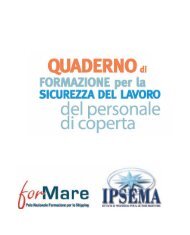 Quaderno di Formazione per la SICUREZZA DEL LAVORO ... - Ipsema